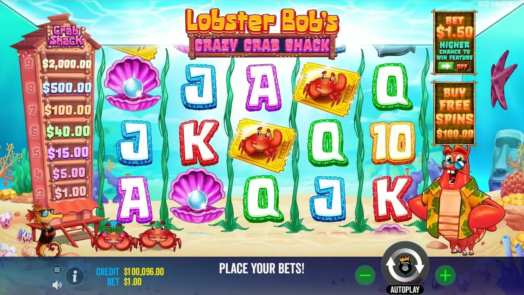 Lobster Bob's Crazy Crab Shack Base Game