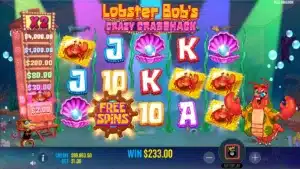 Lobster Bob's Crazy Crab Shack Free Spinds