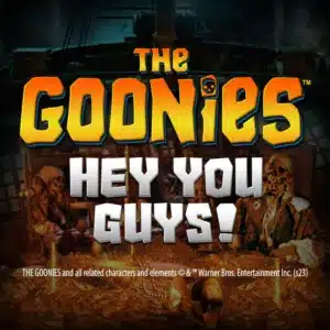 The Goonies Hey you guys slot logo