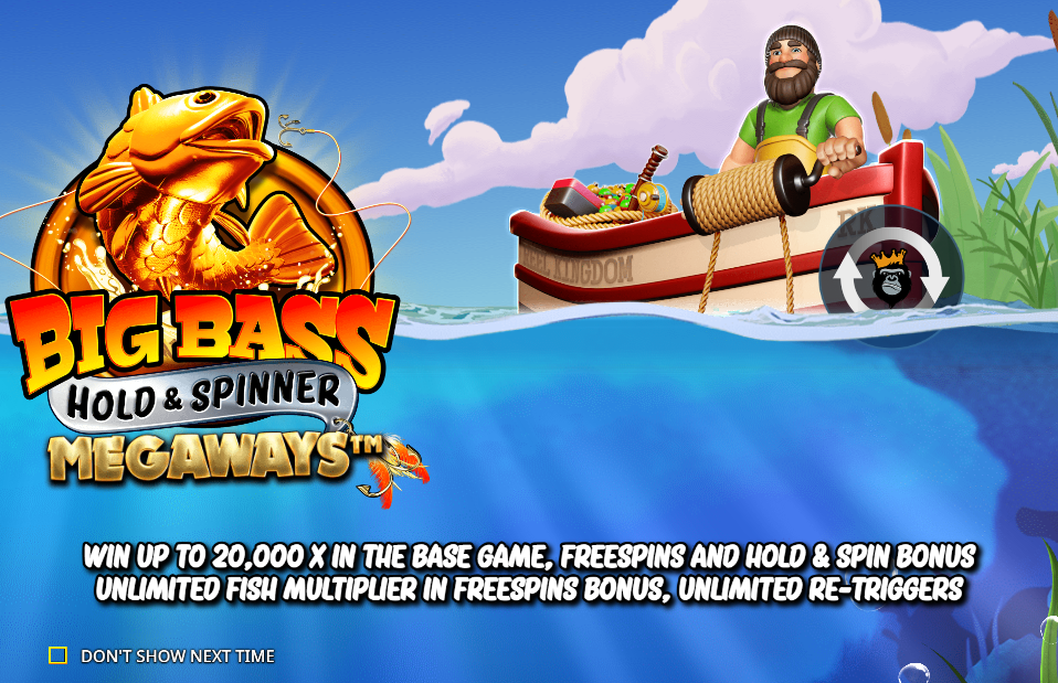 Big Bass Hold & Spinner Megaways Welcome Page