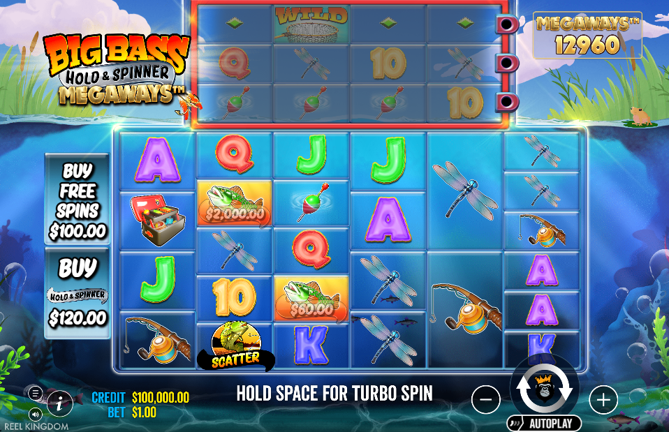 Big Bass Hold & Spinner Megaways Base Game