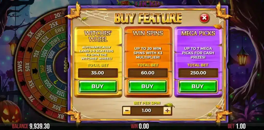 3 Lucky Witches Bonus Buy