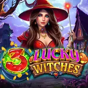 3 ucky Witches Slot Logo