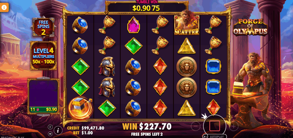 Forge of Olympus Free Spins