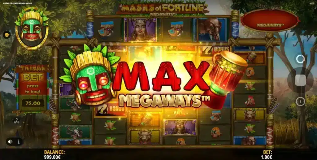 Masks of Fortune Megaways Feature