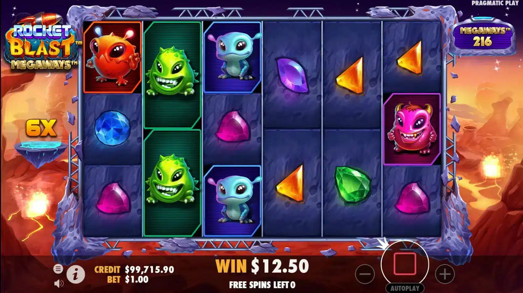 Rocket Blast Megaways Free Spins