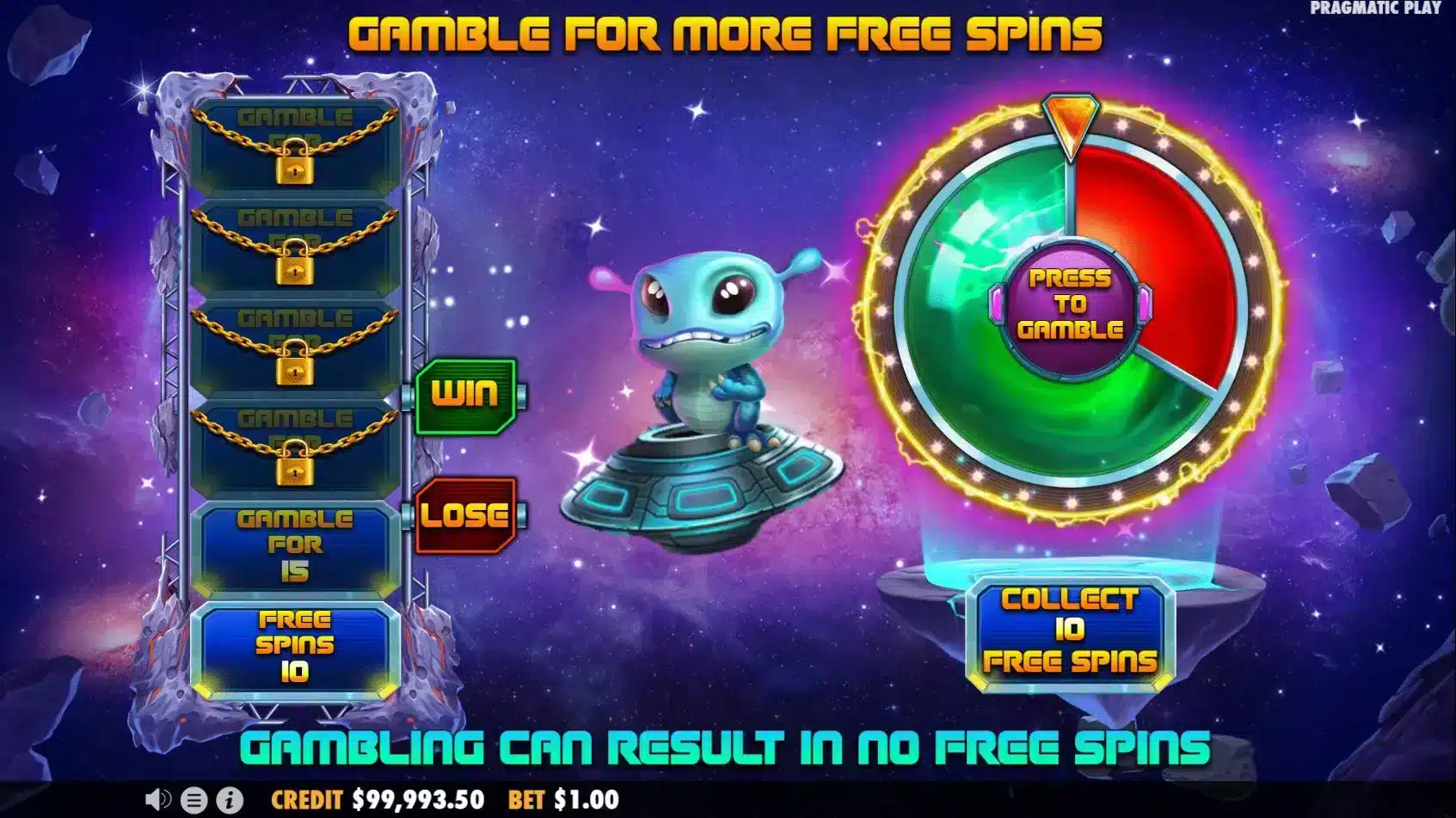 Rocket Blast Megaways Gamble Feature