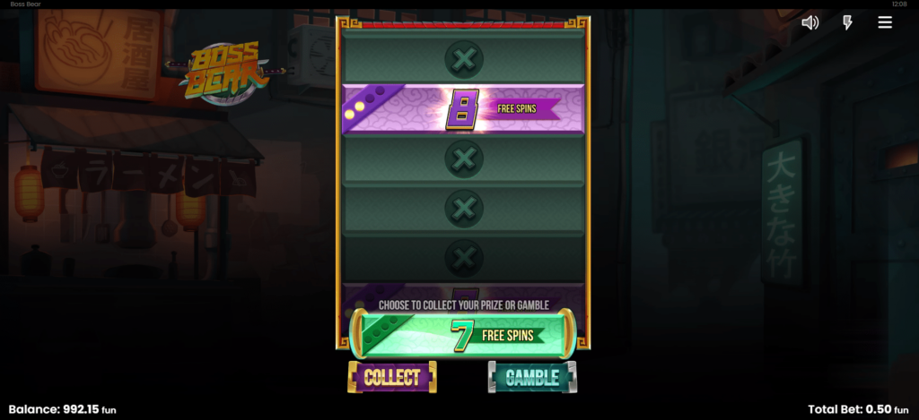 Boss Bear Gamble Feature