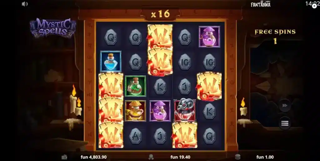 Mystic Spells Sticky Free Spins