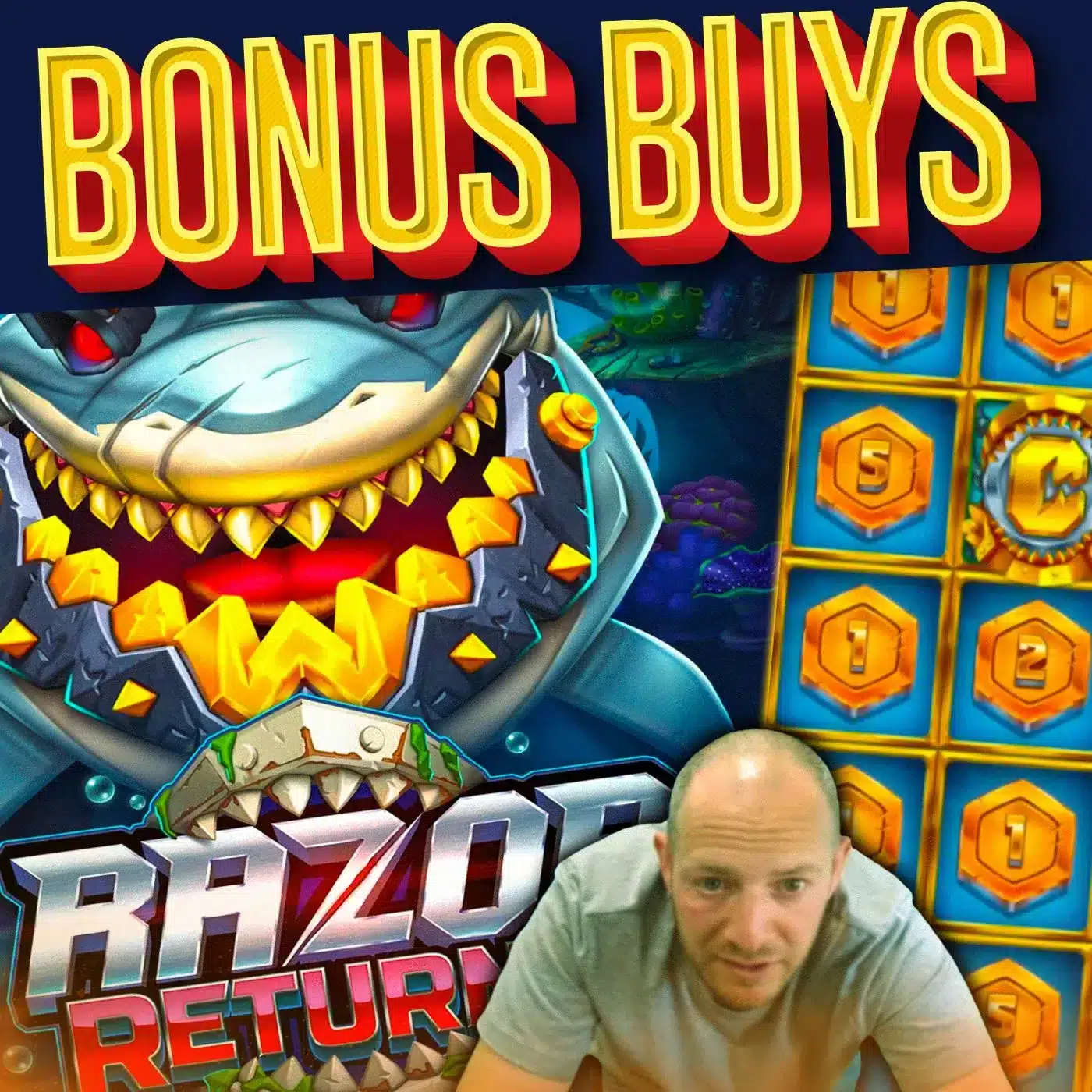 Razor Returns Big Bonus Buy Session! Visit Fruityslots.com For All The Best Casino Bonuses!
