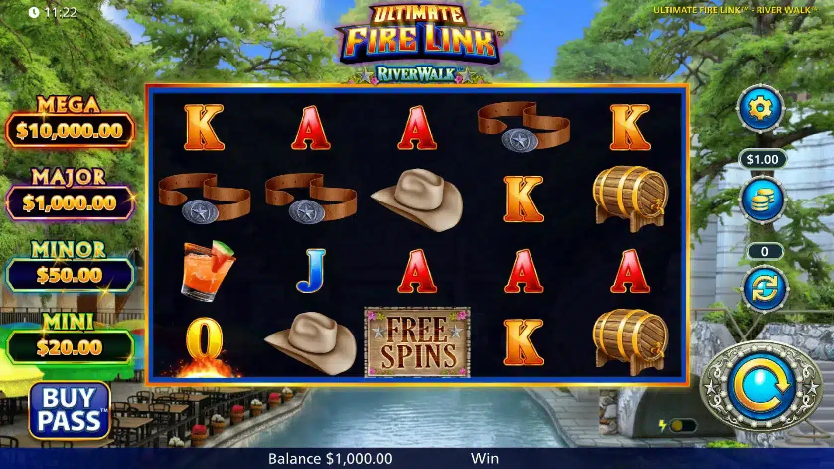 Ultimate Fire Link River Walk Base Game
