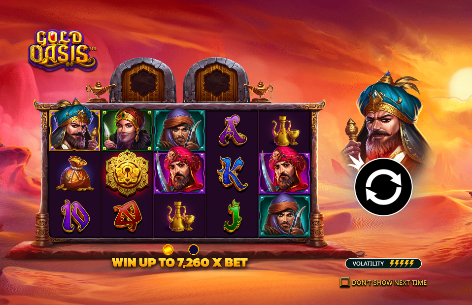 Gold Oasis Welcome Page