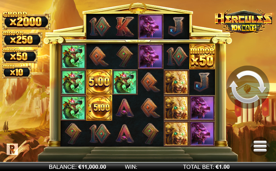 Hercules 10K Ways Base Game