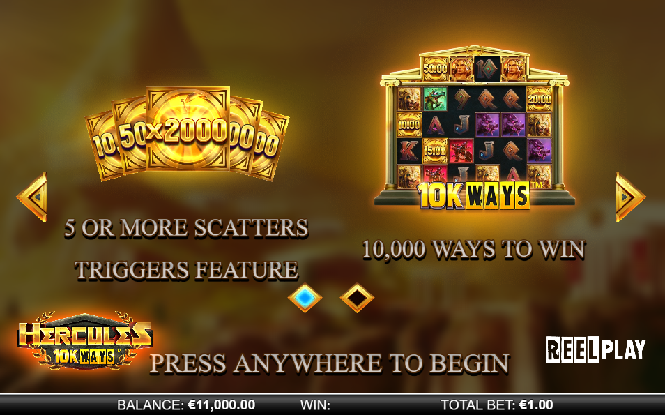 Hercules 10K Ways Welcome Page