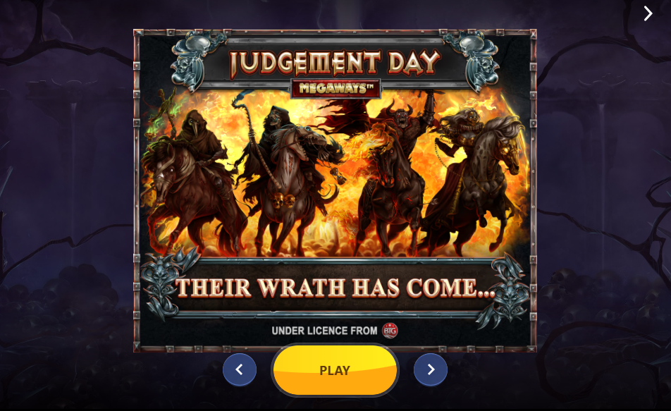 Judgement Day Welcome Page