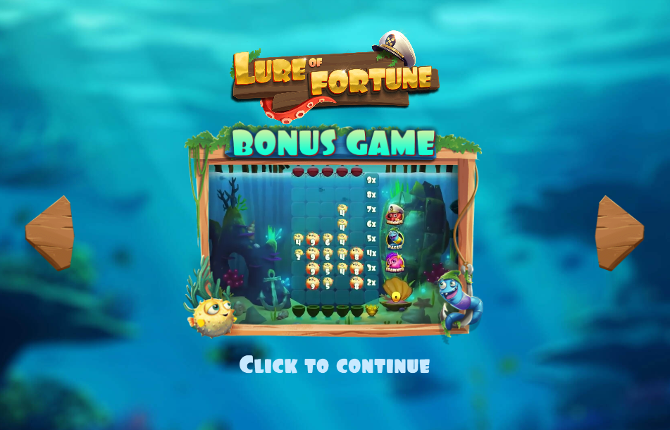 Lure of Fortune Welcome Page