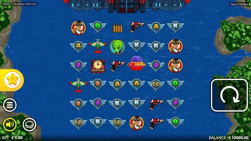 Space Donkey Slot Base Game