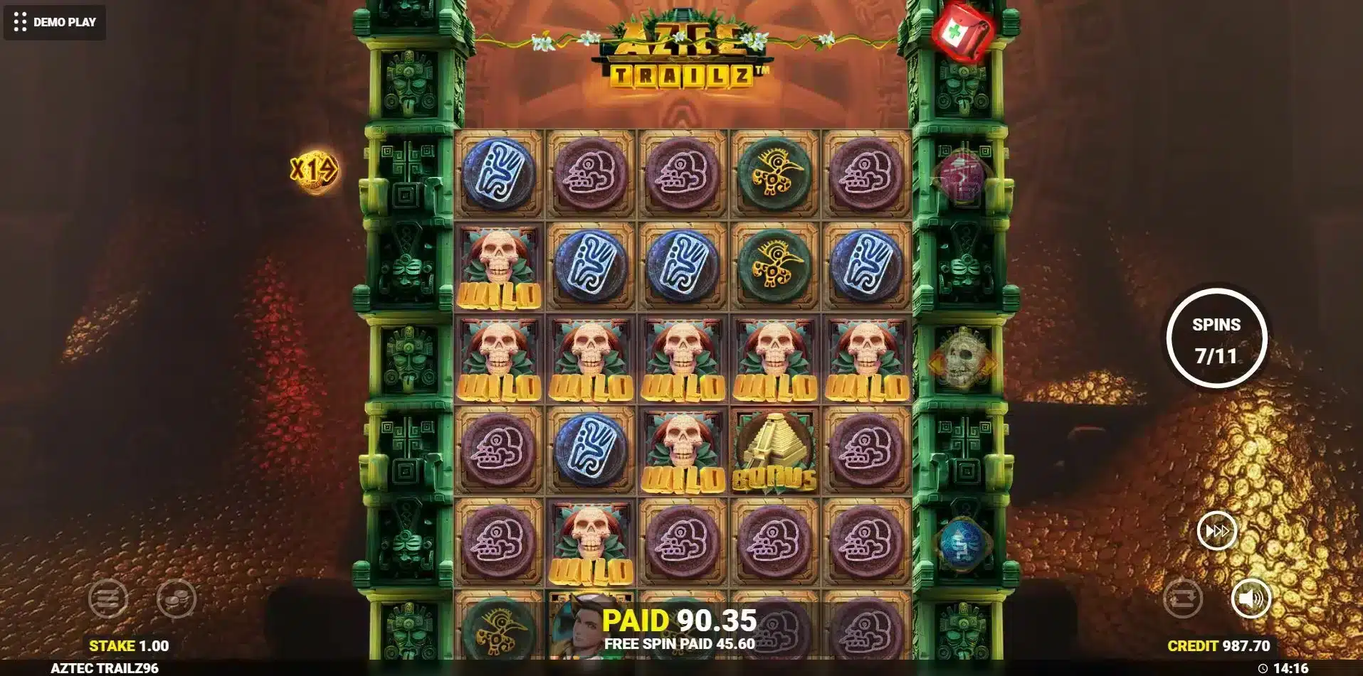 Aztec Trailz Free Spins