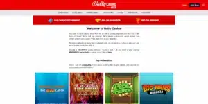 Bally Casino Homepage