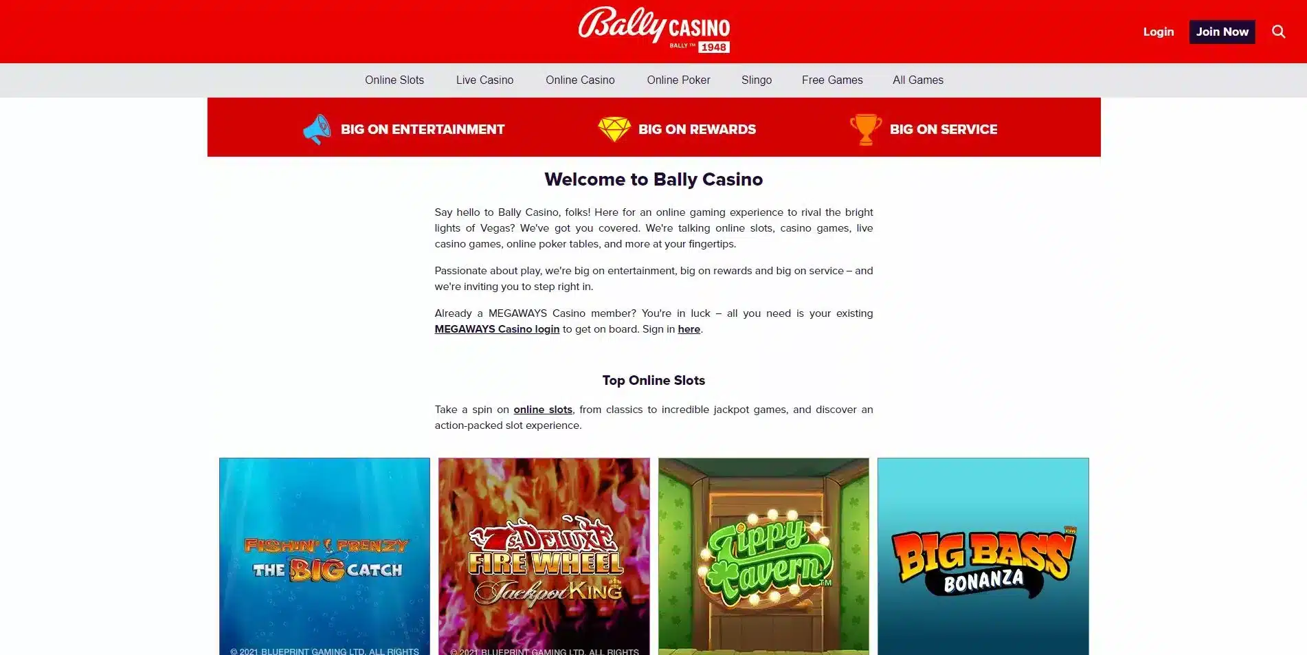 Bally Casino Home