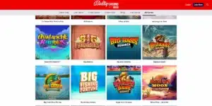 Bally Casino Slots Page