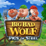 Big Bad Wolf Pigs of Steel Slot Logo