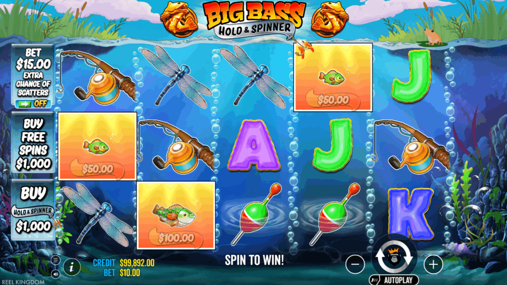 Big Bass Hold & Spinner Money Symbols