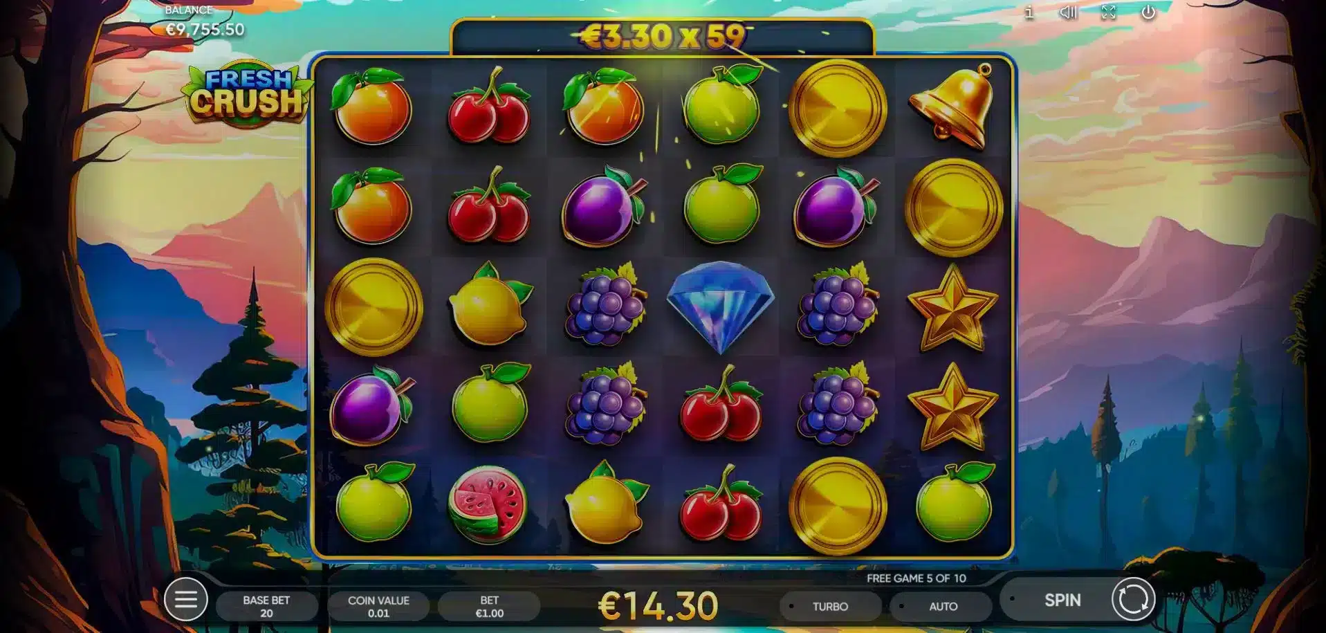 Fresh Crush Free Spins