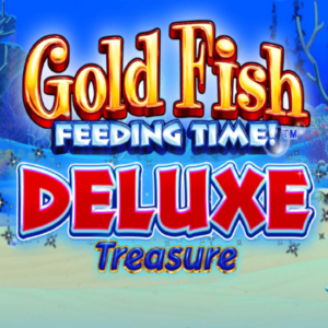 Gold Fish Feeding Time Deluxe Treasure Slot Logo