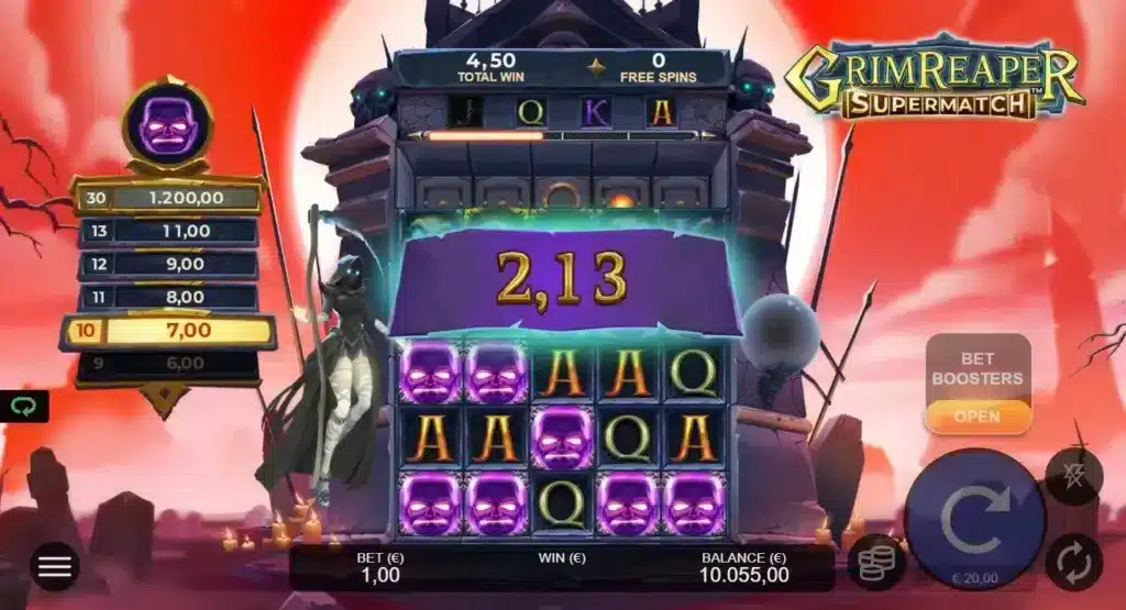 Grim Reaper Supermatch Free Spins