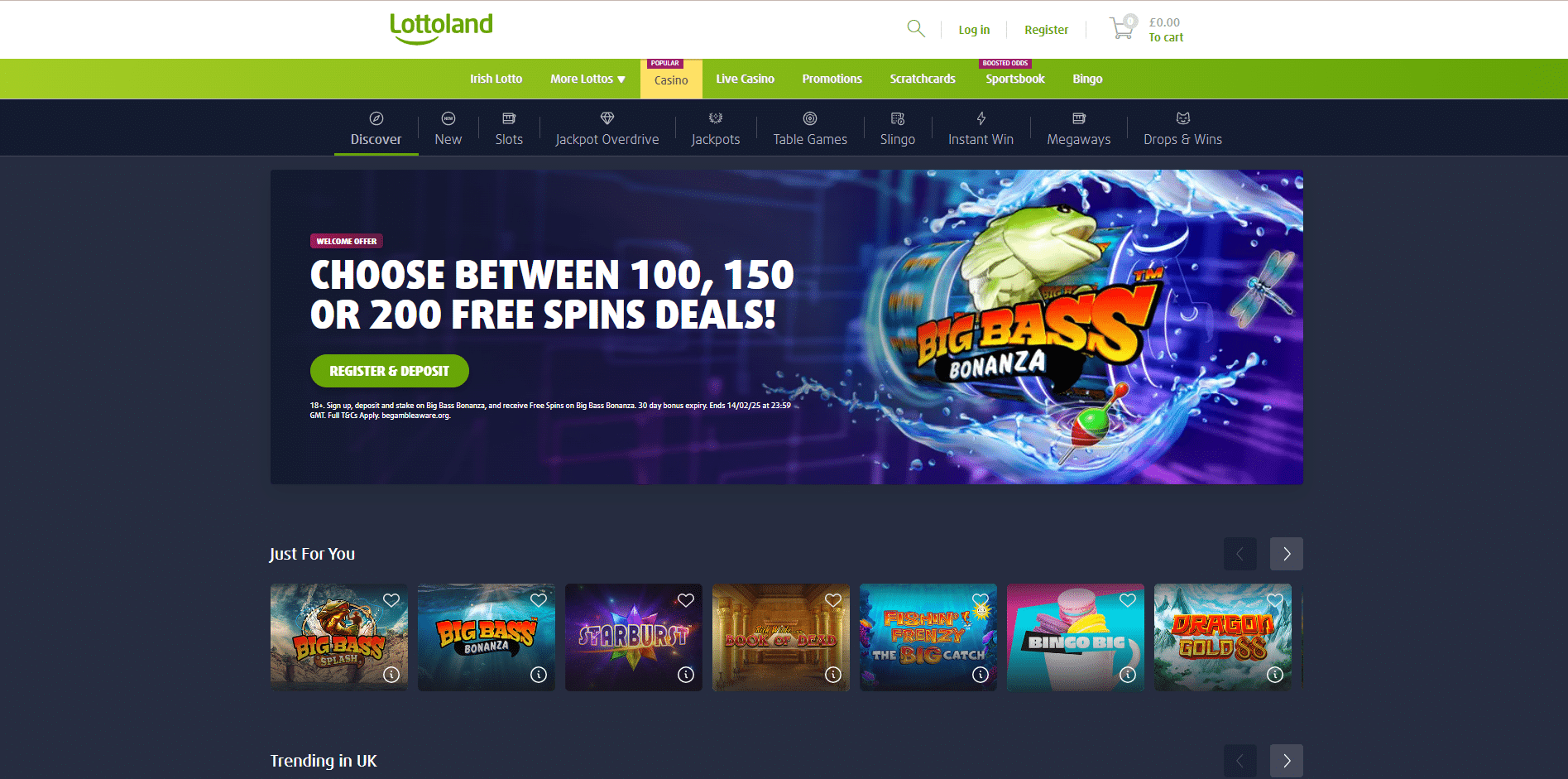 Lottoland Casino Home