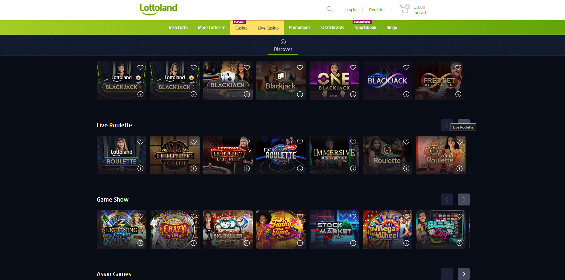 Lottoland Live Casino