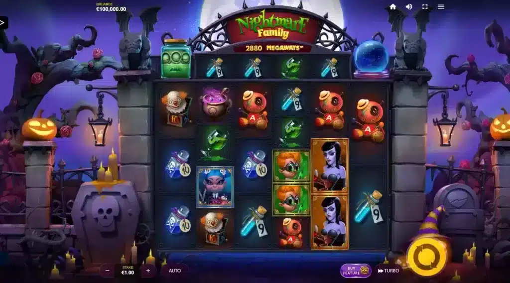 Nightmare Family Megaways Base Game