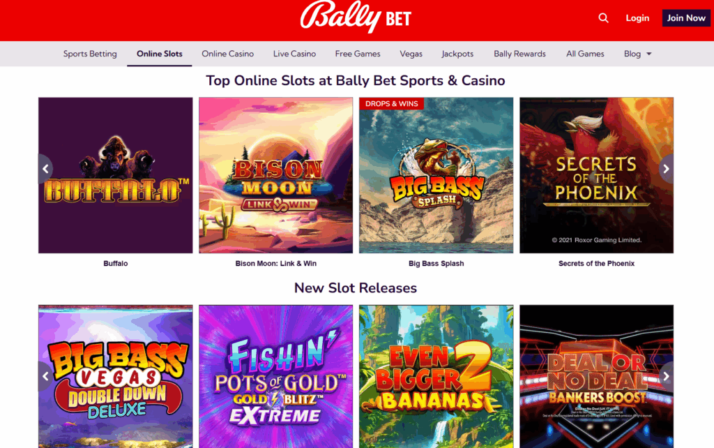 ballybet casino slots