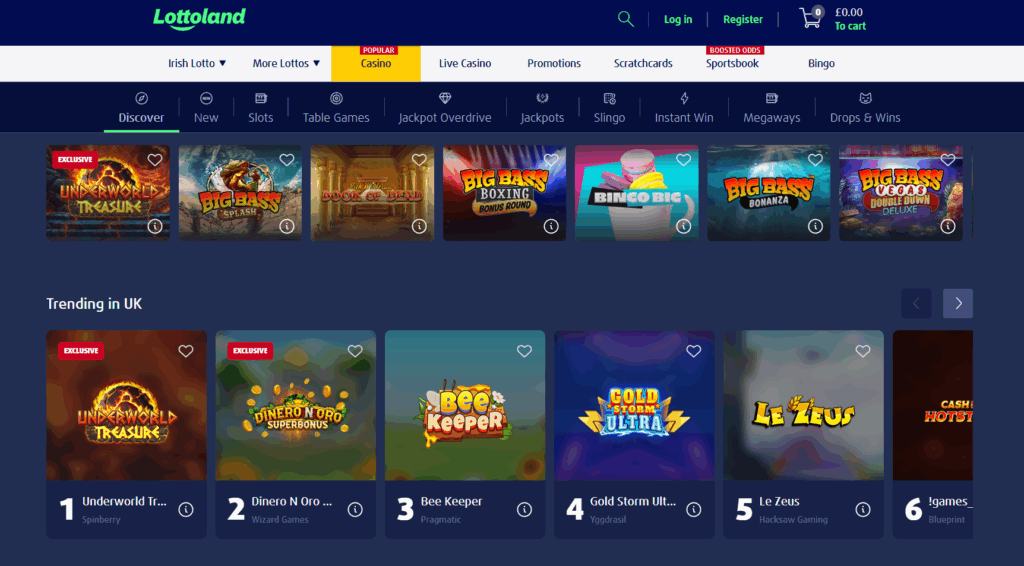lottoland hompeage