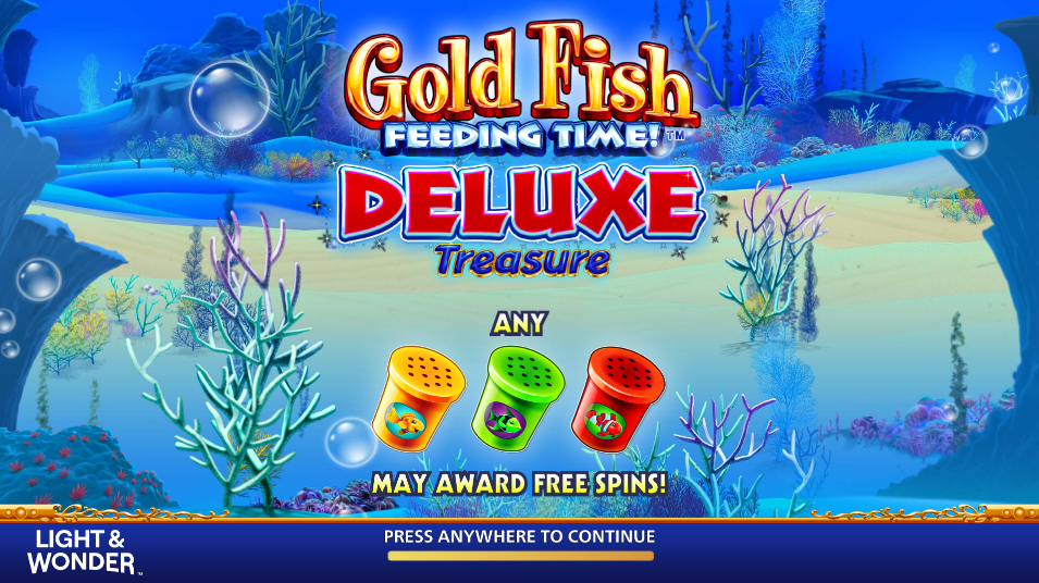 Gold Fish Feeding Time Deluxe Treasure Welcome Page