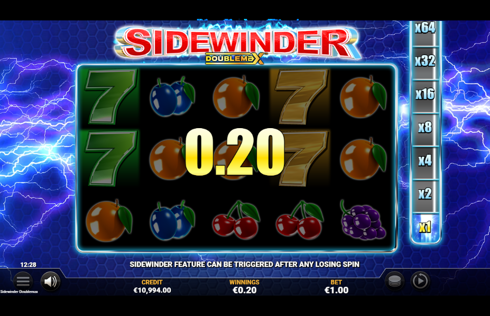 Sidewinder DoubleMax Big Win