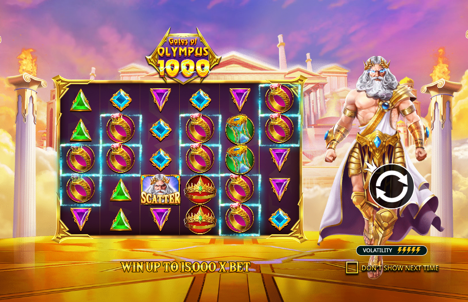 Gates of Olympus 1000 Welcome Page