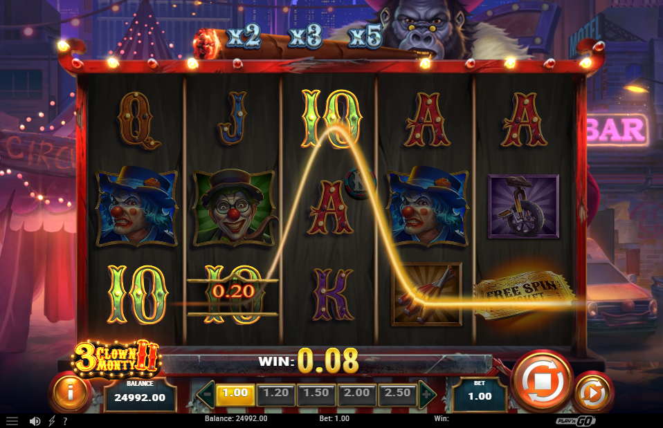 3 Clown Monty II Big Win