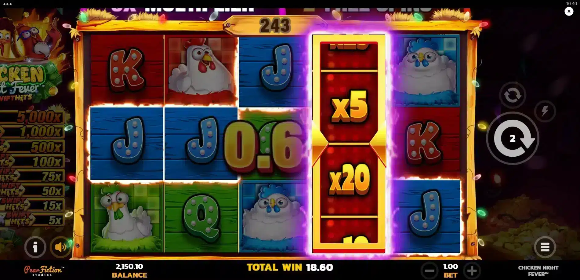 Chicken Night Fever - Free Spins