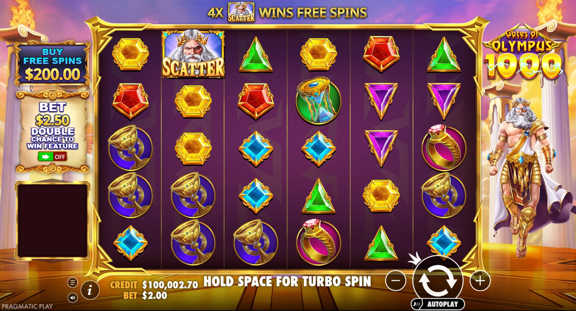 Gates of Olympus 1000 Free Spins