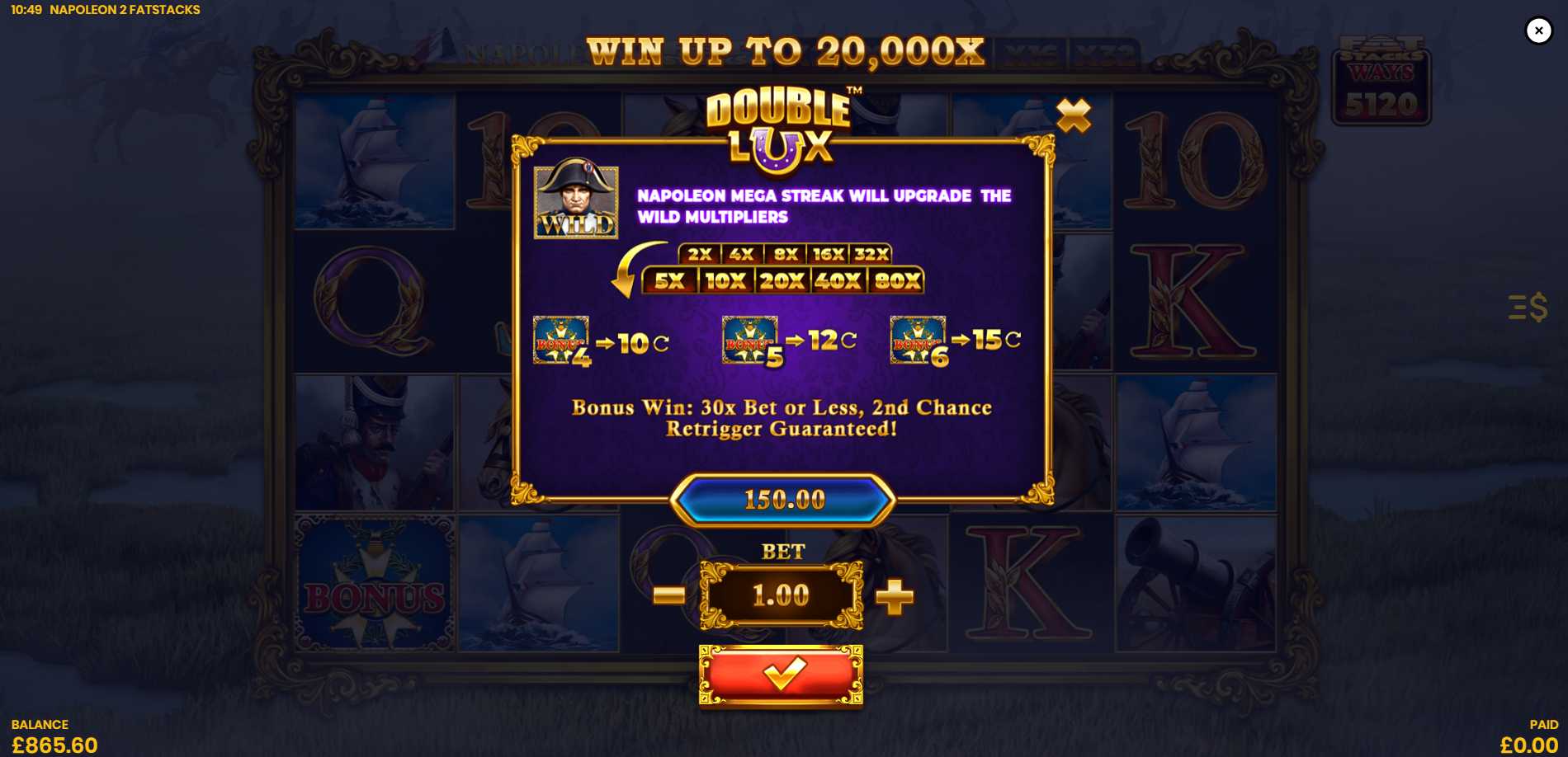 Napoleon 2 FatStacks Bonus Buy