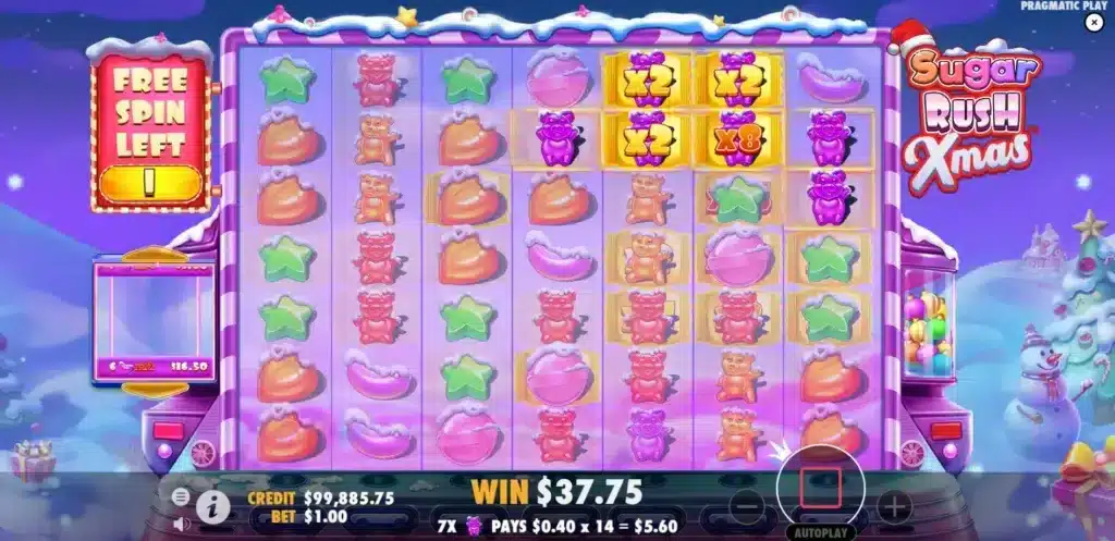 Sugar Rush Xmas Free Spins