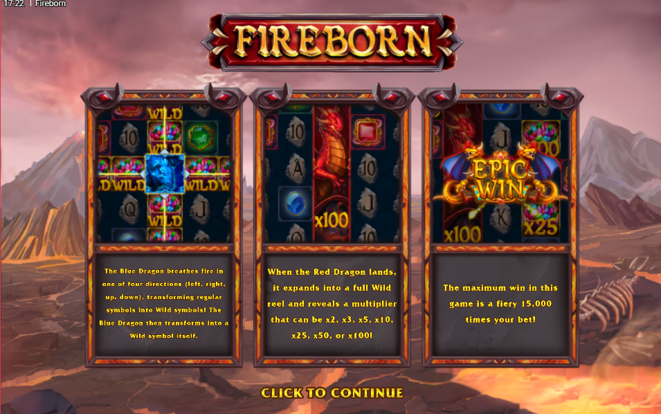 Fireborn Welcome Page