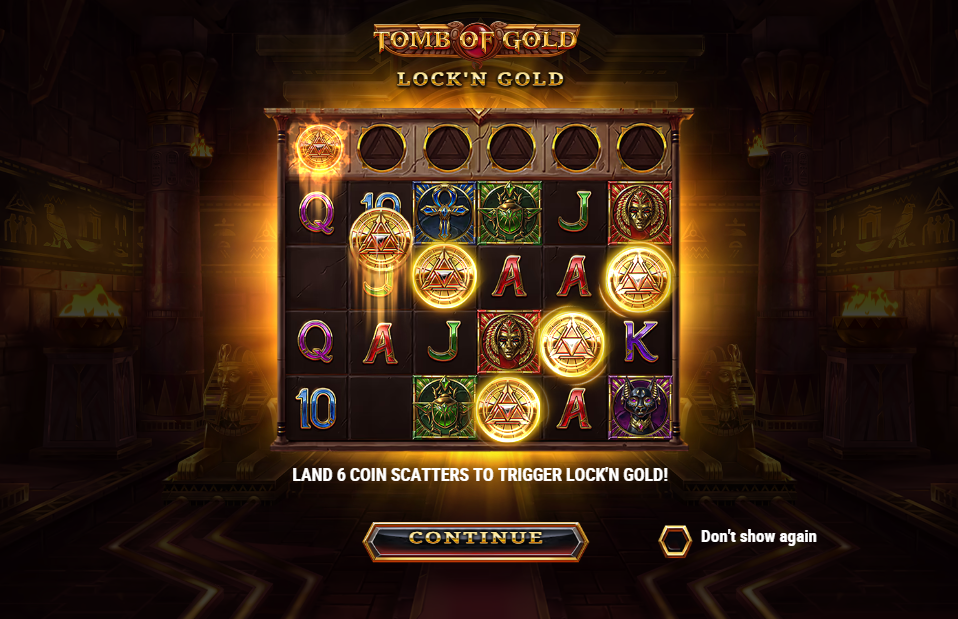 Tomb of Gold Welcome Page
