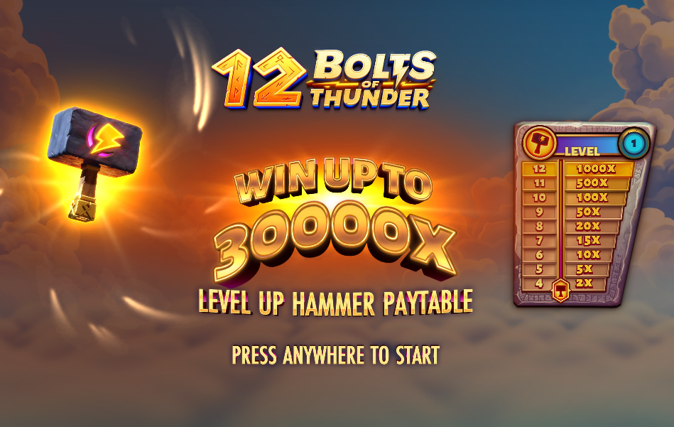 12 Bolts of Thunder Welcome Page