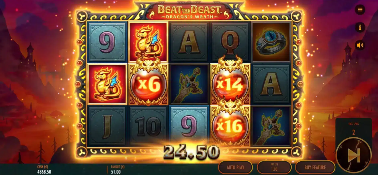 Beat the Beast Dragon's Wrath Multipliers