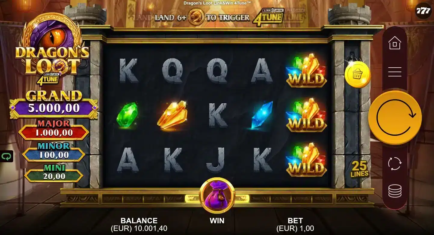 Dragon's Loot Link & Win 4Tune Base Game
