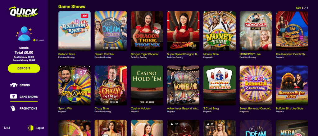 QuickSpinner Live Casino