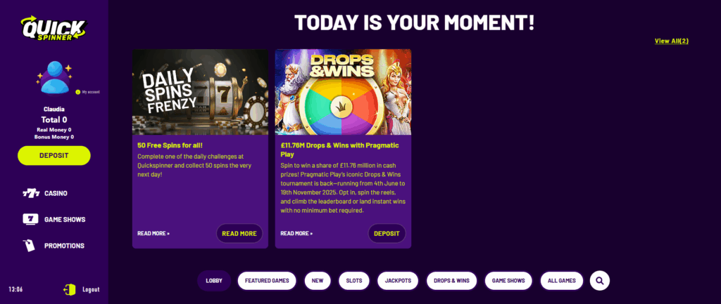 QuickSpinner Promotions